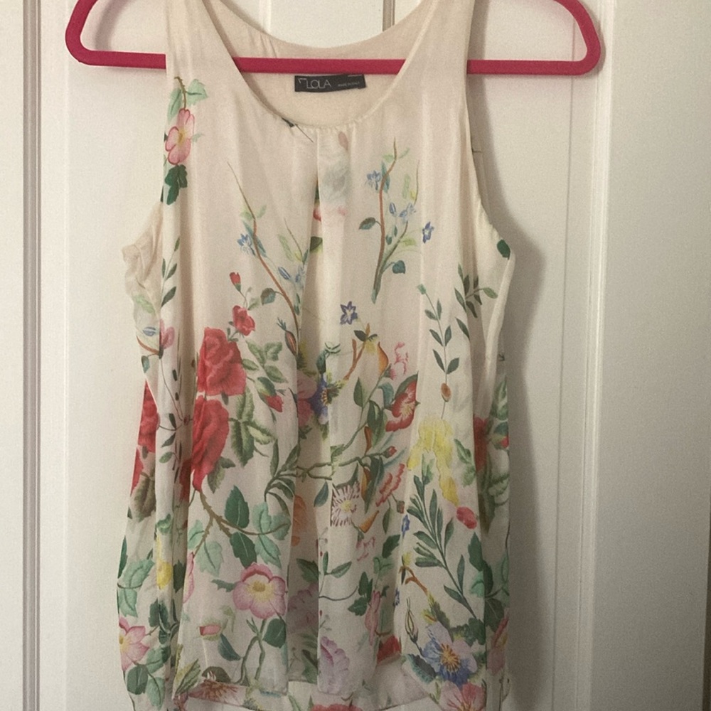 Lola Italian silk blend top